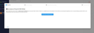 Apertura del Wizard SEO Editor di SEO Tester Online
